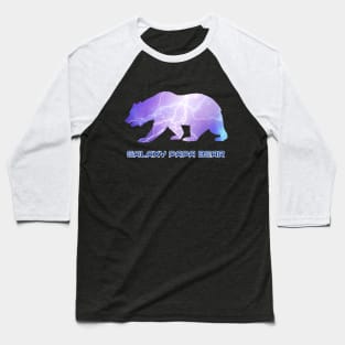 Galaxy Papa Bear Lighting Bolt Cool Impressive Birthday Gift Baseball T-Shirt